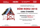 CANABA zvítězila v soutěži DŮM ROKU 2016
